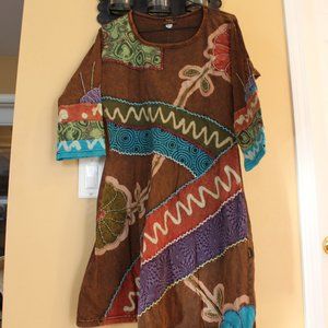 Colorful Summer Tee shirt Dress